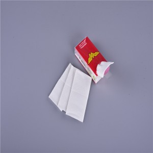 Printed plastic bag soft pack facial tissue